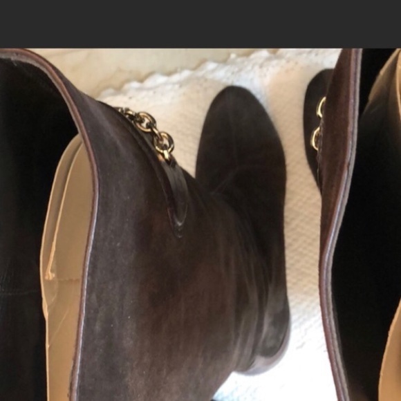 Gucci Authentic brown suede gold chain knee high - Picture 8 of 9